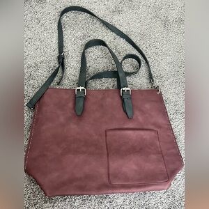 SHIRALEAH SUEDE CROSSBODY TOTE